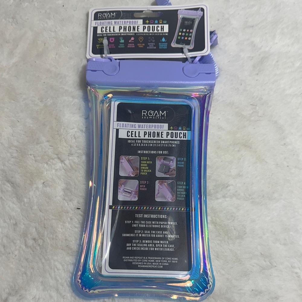Roam and Repeat floating waterproof cell phone pouch